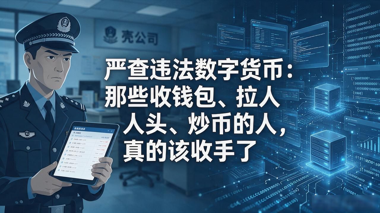 严查违法数字货币：那些收钱包、拉人头、炒币的人，真的该收手了